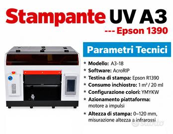 STAMPANTE UV GRANDE FORMATO A3