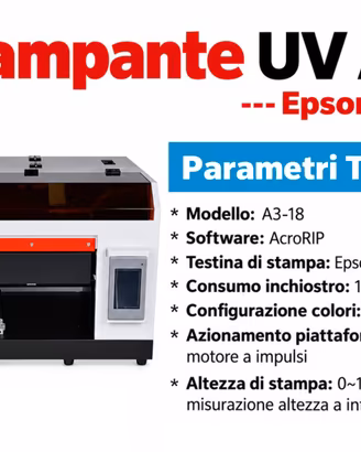 STAMPANTE UV GRANDE FORMATO A3