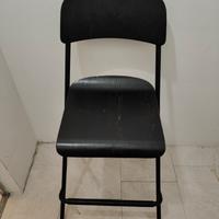 coppia di sgabelli pieghevoli neri Ikea Franklin