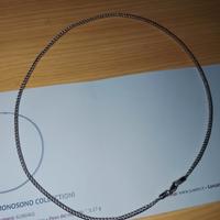 Collana argento 925 placcata platino elegante