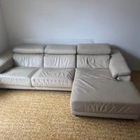 Divano 3 posti in pelle