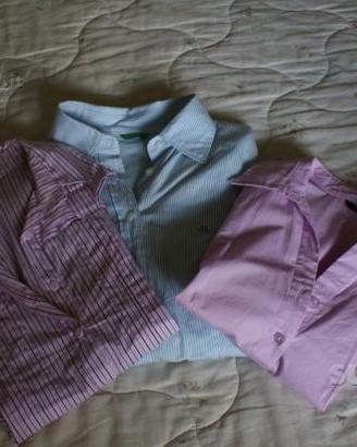 Tris camicie da donna 1 benetton "originale"