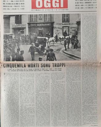 Settimanale di attualità e letteratura Oggi anno I