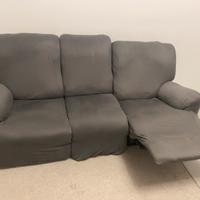 Divano con seduta reclinabile