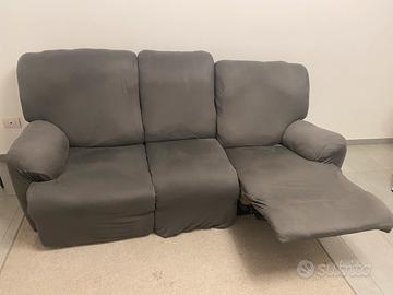 Divano con seduta reclinabile