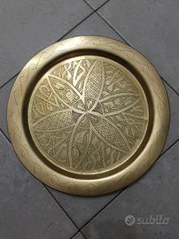 antico piatto in ottone 