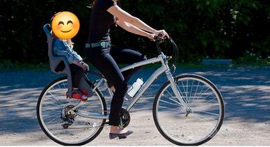Seggiolino bici posteriore bimbi