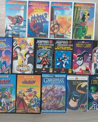 Lotto di videocassette VHS di cartoni animati 