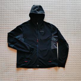 Giacca nera da trekking/moto Decathlon