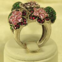 Anello "Vintage" mazzo di fiori, in argento 925