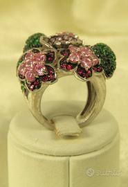 Anello "Vintage" mazzo di fiori, in argento 925