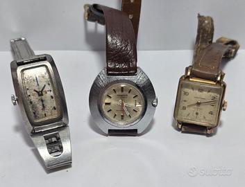 Lotto di 3 orologi donna meccanici da revisionare