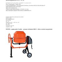 BETONIERA SIDEX Lt 180 - 800W