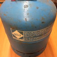 Bombola gas per campeggio.