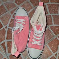 Scarpa ginnastica tela alta