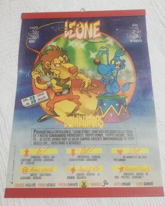 Poster Plastificato Lupo Alberto Segno Leone  1989