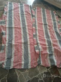 due teli coprimaterasso antichi fatti a mano