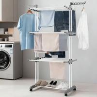 Stendibiancheria apribile a torre con ruote