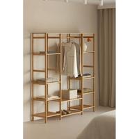 2 Armadi aperti con ripiani in legno di bambù 70€