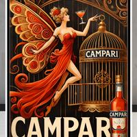 Quadro Poster A3 Campari 