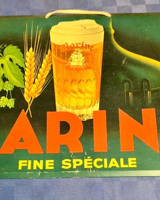 Targa Pubblicitaria Vintage Litografata Marine