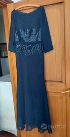 Abito da cerimonia chiffon blu