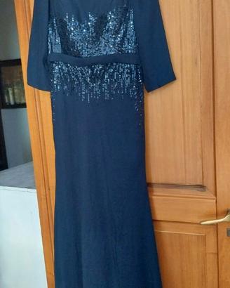 Abito da cerimonia chiffon blu