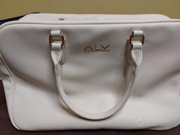 Borsa color champagne in similpelle 