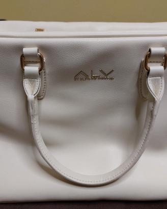 Borsa color champagne in similpelle 