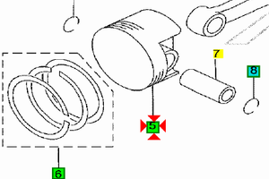 -Pistone Yamaha X Max 250 1C0E16310100