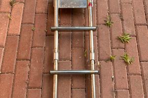 Scaletta acciaio inox per gommone Zar