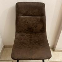 Lotto di 4. Sedie in camoscio