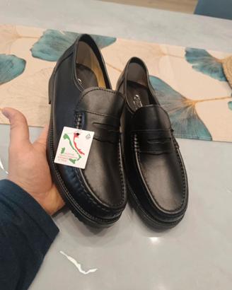 Mocassino in vera pelle taglia 45 made in italy