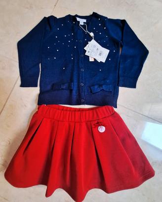 Completo da bambina NUOVO, 12-18 mesi