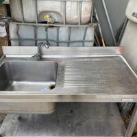 Lavello Professionale in Acciaio Inox 140x70 cm