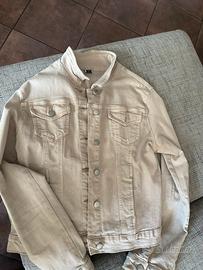 Giubbotto jeans beige tg L