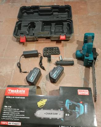 motosega elettrica 2 batterie 