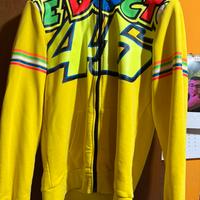 Felpa valentino rossi con zip e cappuccio