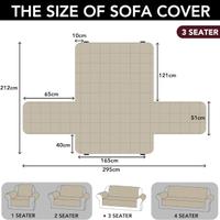 Copridivano 3 Posti con Braccioli Reversibili