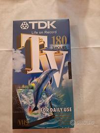 cassetta TDK TV VHS 18O