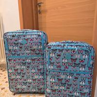 Set di 2 Valigie NBG Fantasia Farfalle 