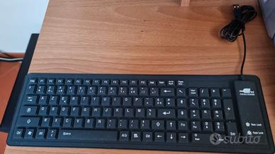 Tastiera Flessibile Silicone Usb 2.0 AZERTY Nuova