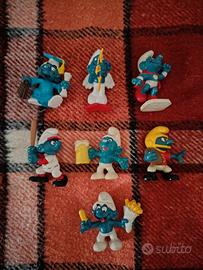 Puffi 1980 in gomma peyo