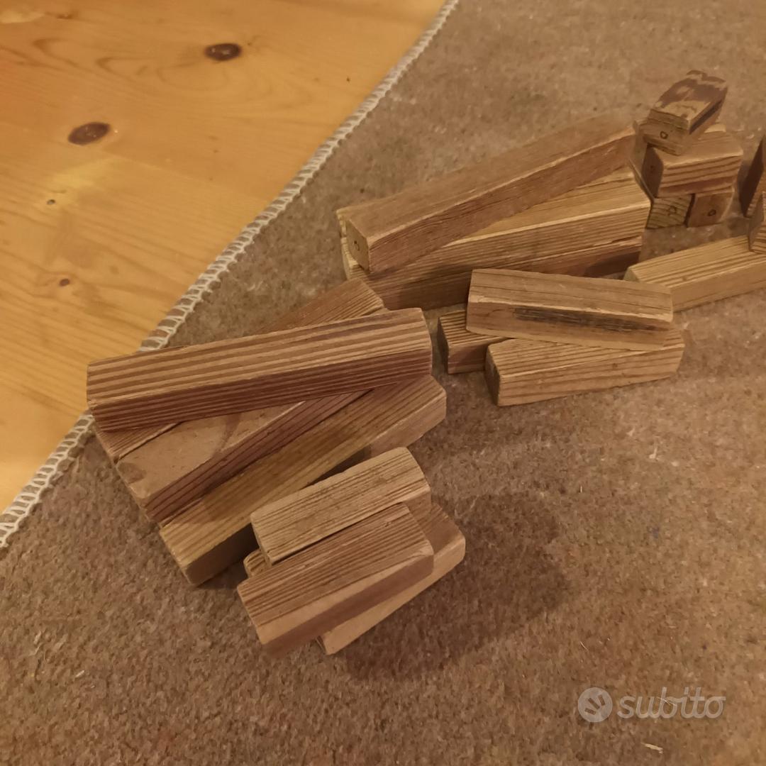 Gioco di Costruzioni per Bambini in Legno Vintage - Tutto per i bambini In  vendita a Parma