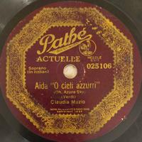 DISCO 78 GIRI Claudia Muzio - Aida/Gianni Schicchi