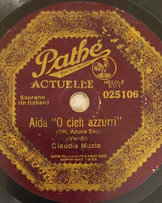 DISCO 78 GIRI Claudia Muzio - Aida/Gianni Schicchi