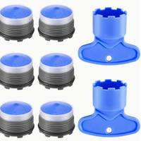 Aeratore rubinetto diametro M22 6 pezzi più chiavi