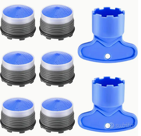 Aeratore rubinetto diametro M22 6 pezzi più chiavi