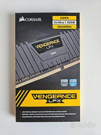 Ddr4 32gb (2x16gb) crucial vengeance 3600mhz cas18