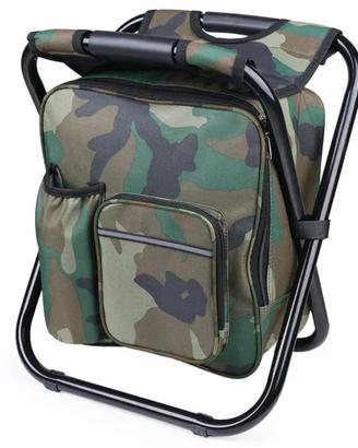 Zaino Sgabello Pieghevole Pesca Caccia Outdoor